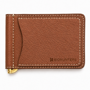 billetera con pisabilletes piel de café biohunters (1)